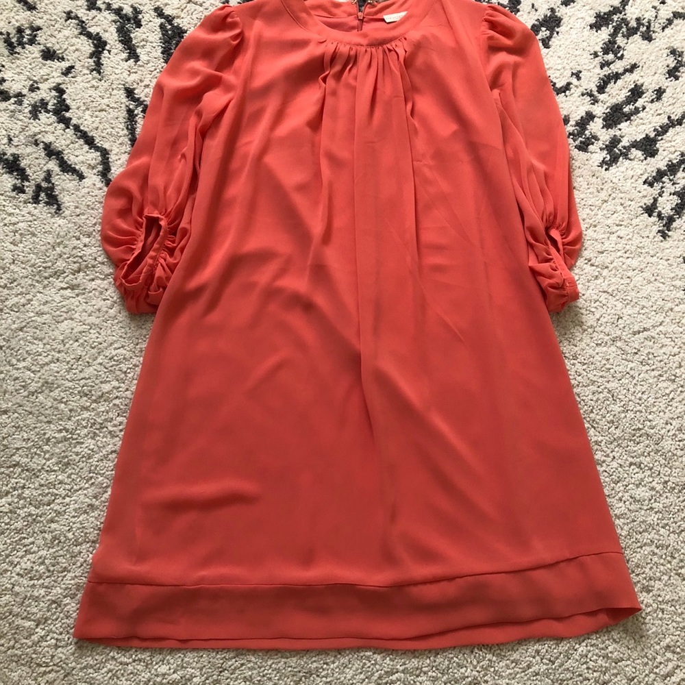 Peach baby doll dress